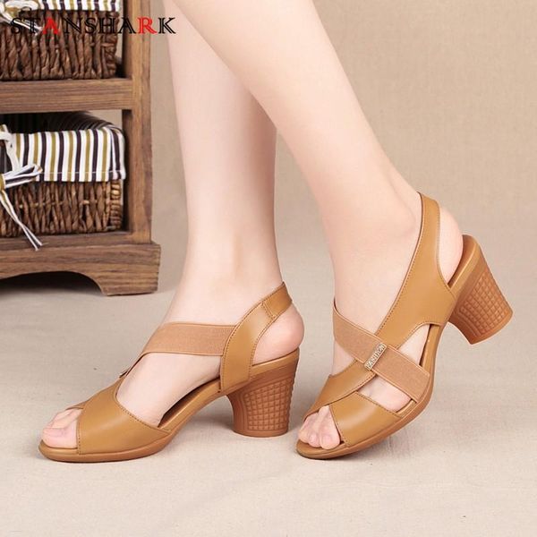 dress shoes women soft leather sandalsthick high heels platform sandals summer rome style fish mouth mother size 35-40, Black 
dress shoes women soft leather sandalsthick high heels platform sandals summer rome style fish mouth mother size 35-40, Black