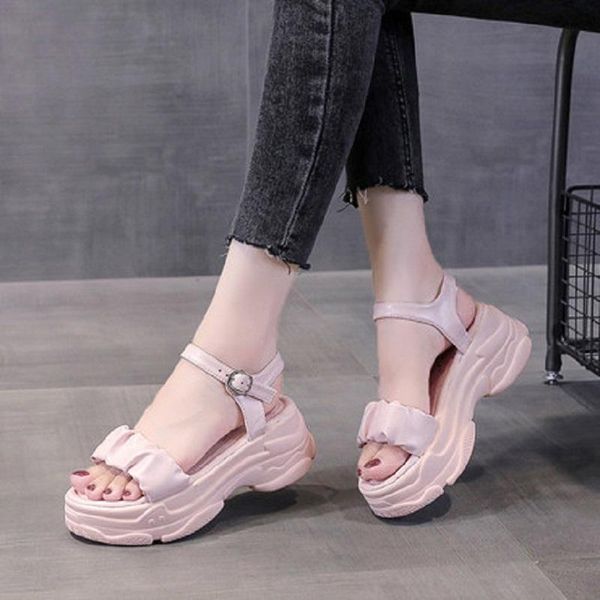 sandals summer college style thick-soled non-slip wear-resistant fashion solid color buckle casual ladies sandals., Black
sandals summer college style thick-soled non-slip wear-resistant fashion solid color buckle casual ladies sandals., Black