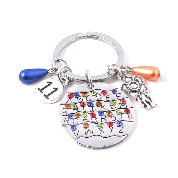 TV Series Stranger Things Eleven 11 Alphabet Letters Alloy Key Chains Keychain Keyring Key Chain Pendant Necklace Chain Jewelry
TV Series Stranger Things Eleven 11 Alphabet Letters Alloy Key Chains Keychain Keyring Key Chain Pendant Necklace Chain Jewelry