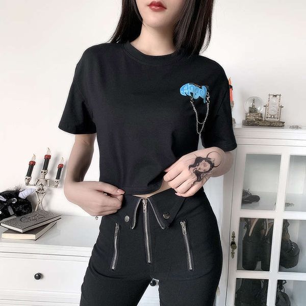 dresses summer bf casual wind angel print chain embellishment slim navel t-shirt for women isn blogger 22177, Black;gray
dresses summer bf casual wind angel print chain embellishment slim navel t-shirt for women isn blogger 22177, Black;gray