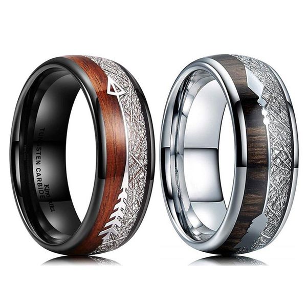 wedding rings fdlk 8mm white and black stainless steel ring koa wood arrow inlay band fashion men's accessories size 6-13, Slivery;golden
wedding rings fdlk 8mm white and black stainless steel ring koa wood arrow inlay band fashion men's accessories size 6-13, Slivery;golden