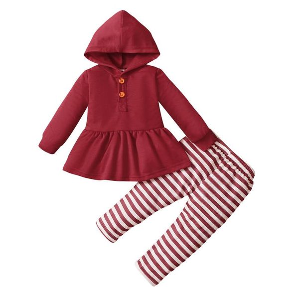 clothing sets infant born baby girls casual two-piece clothes set, wine red hooded pullover and stripe printed pattern trousers, White
clothing sets infant born baby girls casual two-piece clothes set, wine red hooded pullover and stripe printed pattern trousers, White