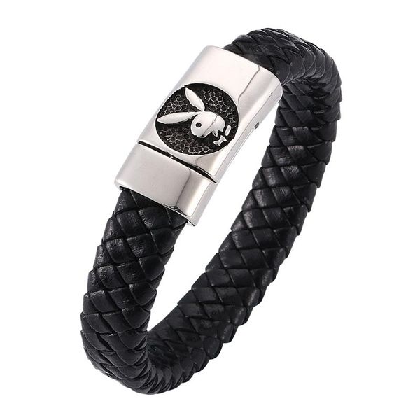 charm bracelets fashion men jewelry trendy black braided leather bracelet retro pattern stainless steel magnetic clasp bangle punk sp, Golden;silver
charm bracelets fashion men jewelry trendy black braided leather bracelet retro pattern stainless steel magnetic clasp bangle punk sp, Golden;silver