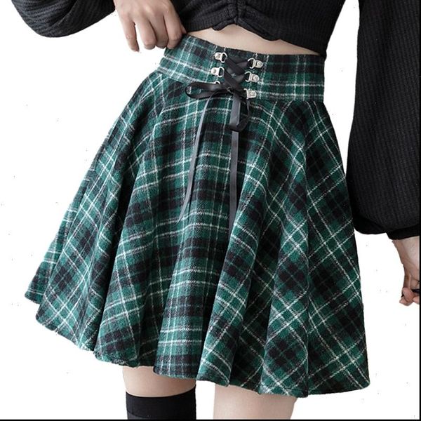 gothic punk harajuku womens skirts women plaid print skirt lace up hip hop winter casual green grey red pleated, Black
gothic punk harajuku womens skirts women plaid print skirt lace up hip hop winter casual green grey red pleated, Black