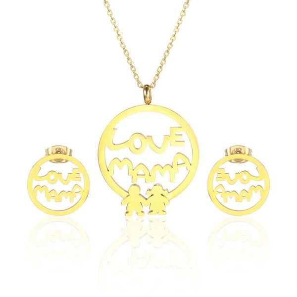 earrings & necklace oufei jewelry set stainless steel couple letter woman vogue 2021 charm accessories for women wholesale, Silver
earrings & necklace oufei jewelry set stainless steel couple letter woman vogue 2021 charm accessories for women wholesale, Silver