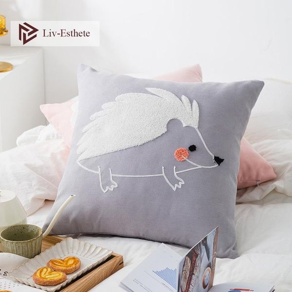 cushion/decorative pillow liv-esthete cute cartoon gray decorative cushion covers embroidery square cover for sofa bed car home 45x45cm
cushion/decorative pillow liv-esthete cute cartoon gray decorative cushion covers embroidery square cover for sofa bed car home 45x45cm
