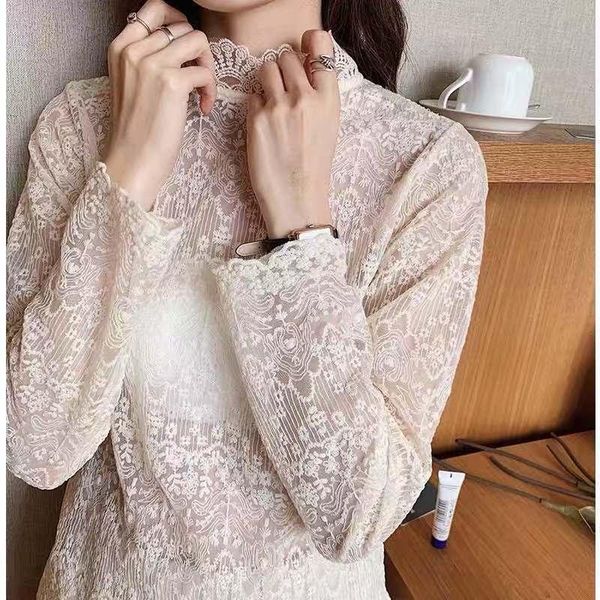 plus size fashion full sleeve blouse women lace thin turtleneck blusas womens and blouses white apricot women's & shirts
plus size fashion full sleeve blouse women lace thin turtleneck blusas womens and blouses white apricot women's & shirts