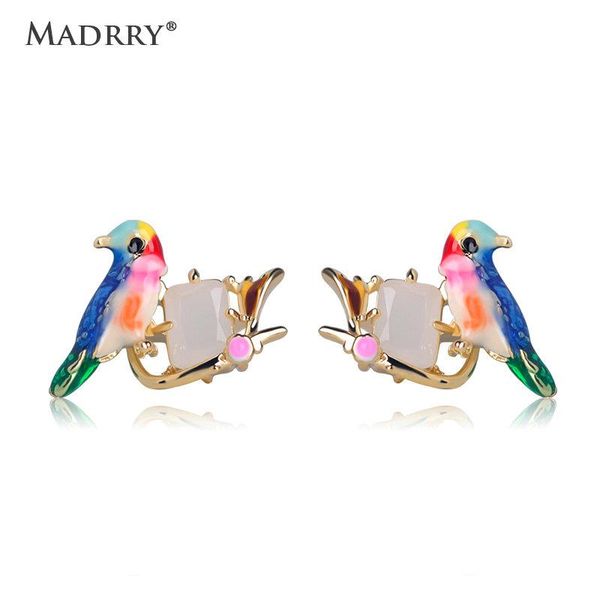 stud madrry glaze birds earring enamel lucite earrings for women fashion party ear jewelry white opal gem animal, Golden;silver
stud madrry glaze birds earring enamel lucite earrings for women fashion party ear jewelry white opal gem animal, Golden;silver