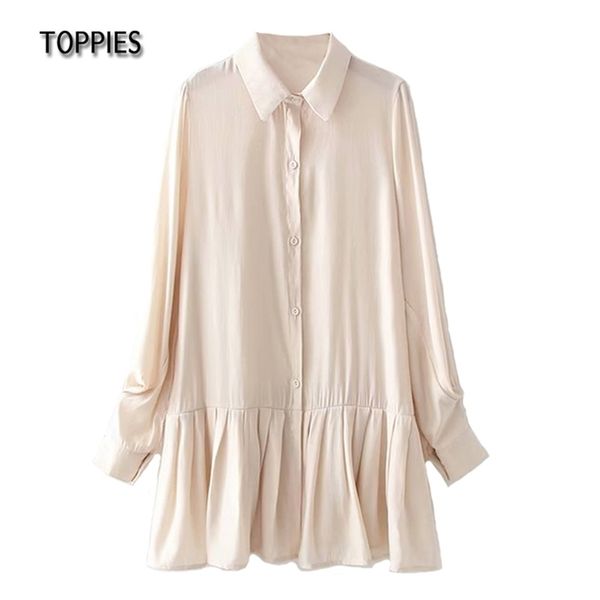 spring long sleeve spliced shirts ruffles hem casual women solid color 210421, White
spring long sleeve spliced shirts ruffles hem casual women solid color 210421, White