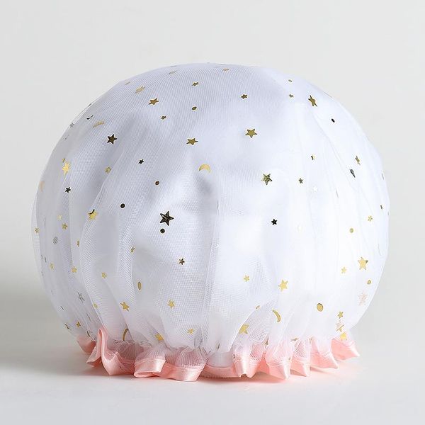 double waterproof shower cap women's bath kitchen anti-smoke hair gauze shampoo bathing caps
double waterproof shower cap women's bath kitchen anti-smoke hair gauze shampoo bathing caps