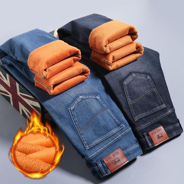 men's jeans 2021 warm autumn winter thicken flocking soft men activities fleece casual black blue colors
men's jeans 2021 warm autumn winter thicken flocking soft men activities fleece casual black blue colors