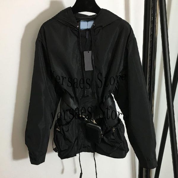 women's trench coats 2021 luxury design fashion personalized windbreaker with waist bag storage pocket long sleeve hooded zipper coat, Tan;black
women's trench coats 2021 luxury design fashion personalized windbreaker with waist bag storage pocket long sleeve hooded zipper coat, Tan;black