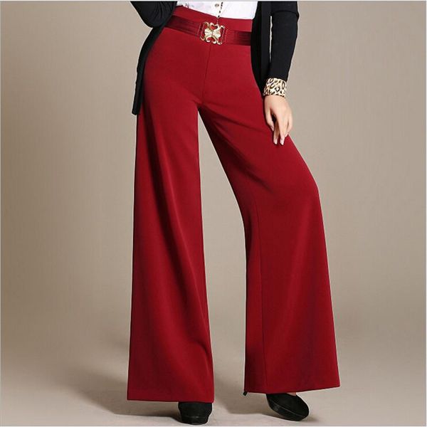 women's pants & capris plus size wide leg black women trouser waist casual slim pantalon taille haute femme a2150, Black;white
women's pants & capris plus size wide leg black women trouser waist casual slim pantalon taille haute femme a2150, Black;white