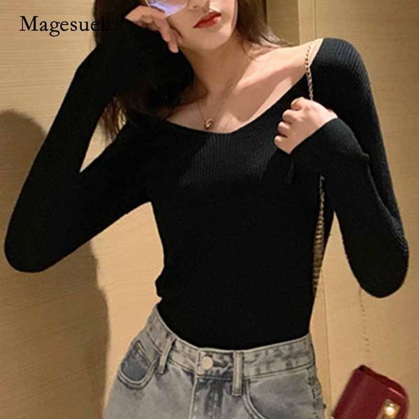 women's sweaters solid women long sleeve autumn winter v-neck sweater knitted slim pullover female pull femme 10818, White;black
women's sweaters solid women long sleeve autumn winter v-neck sweater knitted slim pullover female pull femme 10818, White;black