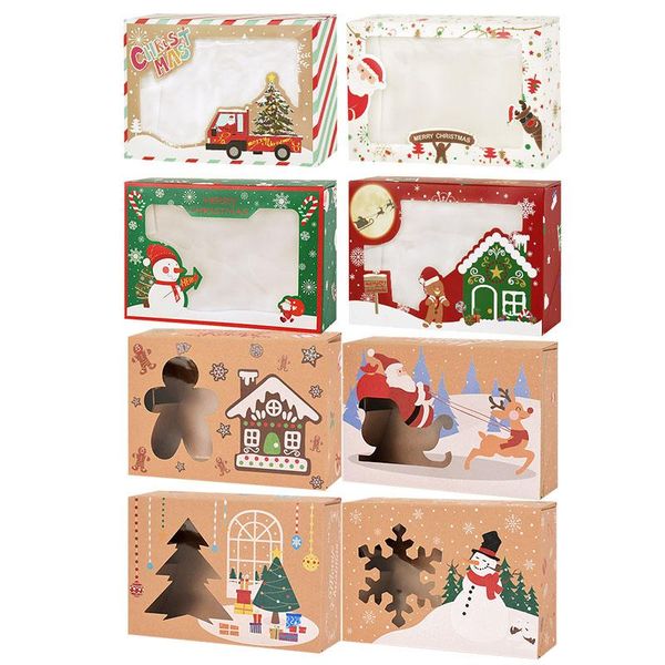 gift wrap 4pcs/set kraft paper merry christmas candy boxes bag santa claus box navidad natal noel party decoration supplies
gift wrap 4pcs/set kraft paper merry christmas candy boxes bag santa claus box navidad natal noel party decoration supplies