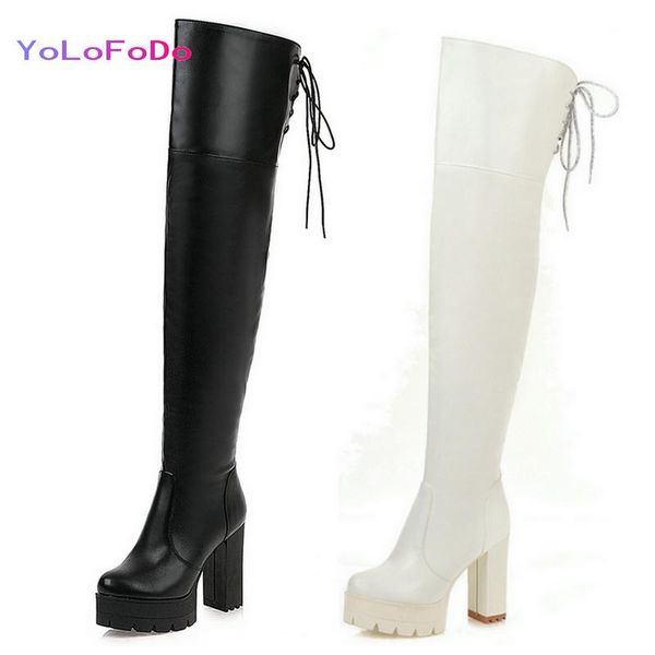 boots 2021 women over the knee platform square high heel thigh fashion zipper round toe long plus size 45, Black
boots 2021 women over the knee platform square high heel thigh fashion zipper round toe long plus size 45, Black