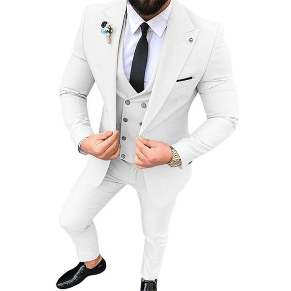 men suit 2021 slim fit wedding tuxedos bridegroom 3 pieces custom made terno business party prom blazer(jacket+pants+ tie+vest men's su, White;black
men suit 2021 slim fit wedding tuxedos bridegroom 3 pieces custom made terno business party prom blazer(jacket+pants+ tie+vest men's su, White;black