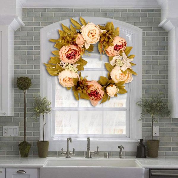 decorative flowers & wreaths artificial flower wreath peony 40cm door spring round for the front door, wedding, home decor 2021
decorative flowers & wreaths artificial flower wreath peony 40cm door spring round for the front door, wedding, home decor 2021