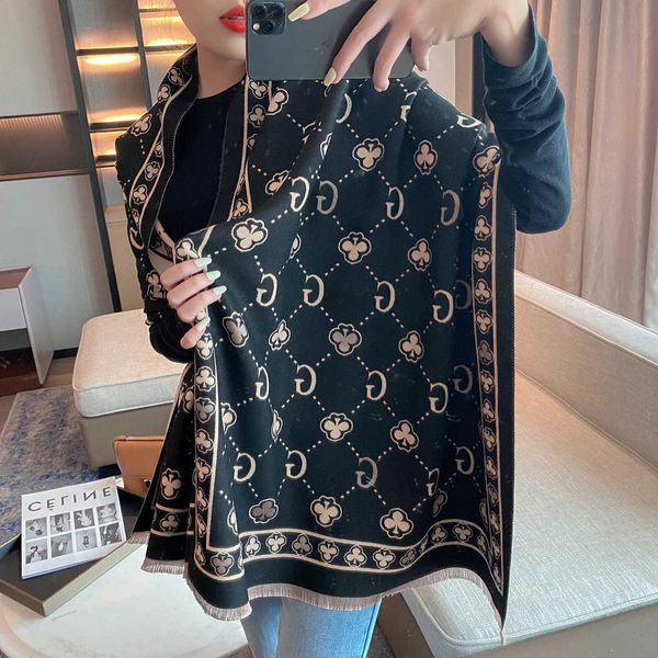 autumn and winter imitation cashmere scarf women's plum blossom g double-sided thickened warm office air conditioning shawl bib, Blue;gray
autumn and winter imitation cashmere scarf women's plum blossom g double-sided thickened warm office air conditioning shawl bib, Blue;gray