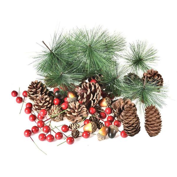 christmas decorations 131pcs thanksgiving farmhouse autumn home decoration accessories simulation pine cone red fruit kit
christmas decorations 131pcs thanksgiving farmhouse autumn home decoration accessories simulation pine cone red fruit kit