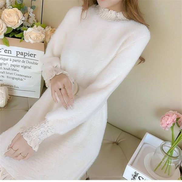 casual dresses women's dress femalespring autumn temperament for women long sleeve knit lace stitching c554, Black;gray
casual dresses women's dress femalespring autumn temperament for women long sleeve knit lace stitching c554, Black;gray