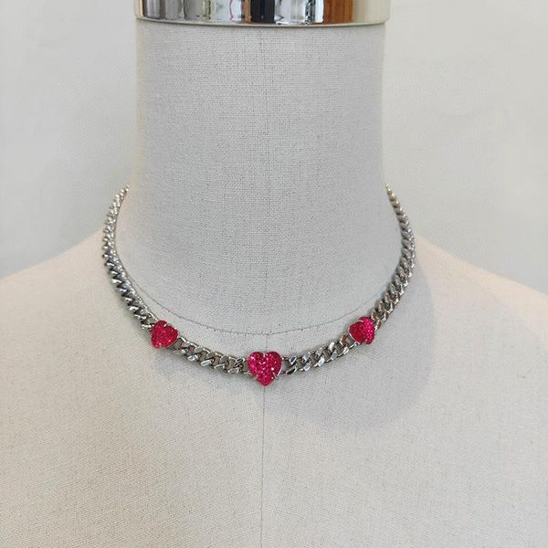 chokers red style love crystal necklace ins chain light luxury heart shaped pendant, Golden;silver
chokers red style love crystal necklace ins chain light luxury heart shaped pendant, Golden;silver