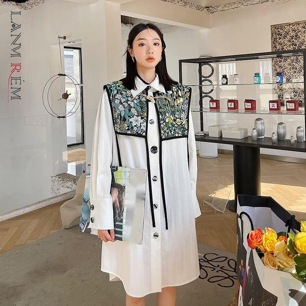 women white pattern printed big size long blouse lapel sleeve loose shirt fashion spring summer 2f0189 210507
women white pattern printed big size long blouse lapel sleeve loose shirt fashion spring summer 2f0189 210507
