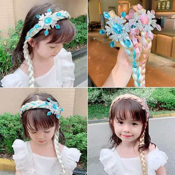 barrettes hairpin children's snow and ice hair accessories korean girls princess wig braid baby aisha sweet foreign headdress, Golden;silver
barrettes hairpin children's snow and ice hair accessories korean girls princess wig braid baby aisha sweet foreign headdress, Golden;silver