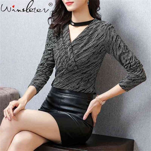 spring fall european clothes t-shirt girl fashion shiny v-neck drape women long sleeve slim tees t11414a 210421, White
spring fall european clothes t-shirt girl fashion shiny v-neck drape women long sleeve slim tees t11414a 210421, White