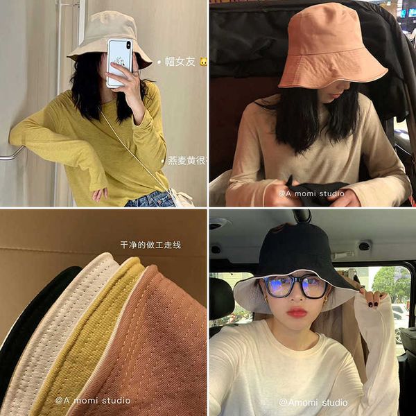 korean double-sided net red fisherman hat female soft steel wire sunscreen sunshade autumn and winter amomi girlfriend, Blue;gray
korean double-sided net red fisherman hat female soft steel wire sunscreen sunshade autumn and winter amomi girlfriend, Blue;gray