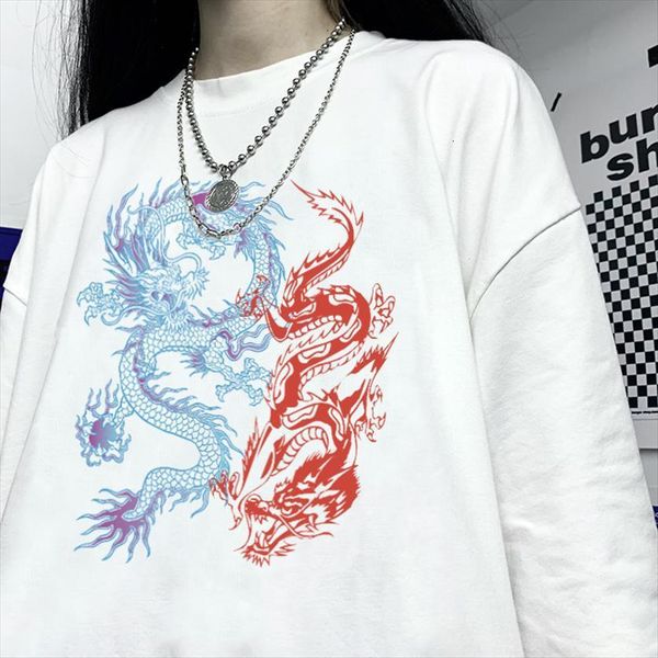 latest dragon pattern o neck womens t shirts printing casual short sleeved street harajuku top, White
latest dragon pattern o neck womens t shirts printing casual short sleeved street harajuku top, White