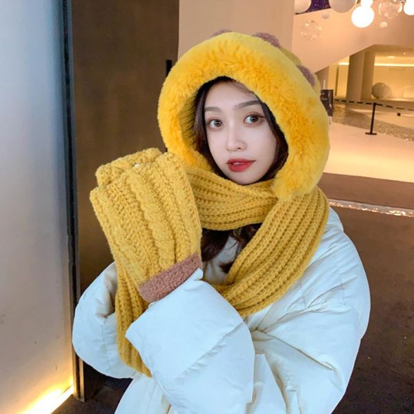 hats, scarves & gloves sets winter scarf cap for girls solid color hat warm and thick anekke women knitted set, Blue;gray
hats, scarves & gloves sets winter scarf cap for girls solid color hat warm and thick anekke women knitted set, Blue;gray
