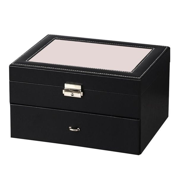 watch boxes & cases 20 grid wooden double jewelry box simple multifunctional display storage, Black;blue
watch boxes & cases 20 grid wooden double jewelry box simple multifunctional display storage, Black;blue