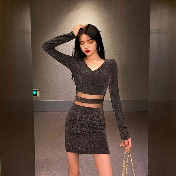 women's spring autumn dress korean mesh leaky waist long-sleeved hollow slit slim-fit female short es gx582 210507, Black;gray
women's spring autumn dress korean mesh leaky waist long-sleeved hollow slit slim-fit female short es gx582 210507, Black;gray