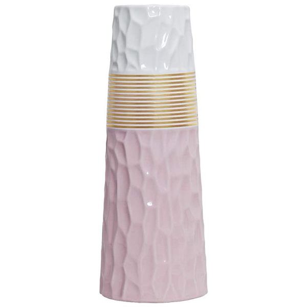 vases 11inch pink white gold finish ceramic flower vase home decor and table centerpieces perfect gifts for friends
vases 11inch pink white gold finish ceramic flower vase home decor and table centerpieces perfect gifts for friends