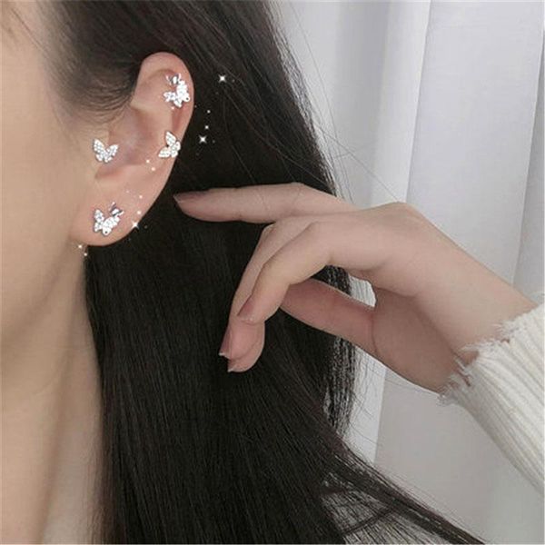 stud korean style butterfly earrings for women fake piercing clip on fashion girls ear cuffs jewelry party gift, Golden;silver
stud korean style butterfly earrings for women fake piercing clip on fashion girls ear cuffs jewelry party gift, Golden;silver