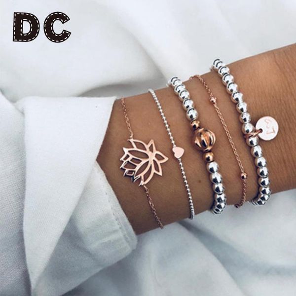 charm bracelets dc 5pcs/set bohemia hollow lotus crown bracelet jewelry for women fashion design anklet gold silver bead, Golden;silver
charm bracelets dc 5pcs/set bohemia hollow lotus crown bracelet jewelry for women fashion design anklet gold silver bead, Golden;silver