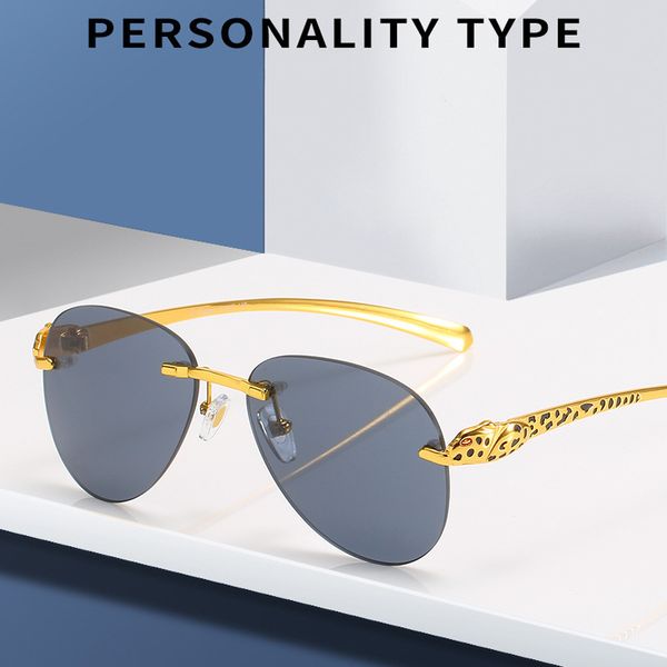 viper glasses2021 new leopard head frameless men's and women's sunglasses fashion trend sunglasses pilot toad glasses, White;black
viper glasses2021 new leopard head frameless men's and women's sunglasses fashion trend sunglasses pilot toad glasses, White;black
