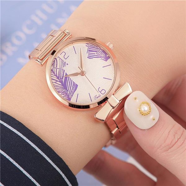 wristwatches fashion lady leaf pattern watch women elegant dress personality creative gift female casual stainless steel quartz clock, Slivery;brown
wristwatches fashion lady leaf pattern watch women elegant dress personality creative gift female casual stainless steel quartz clock, Slivery;brown