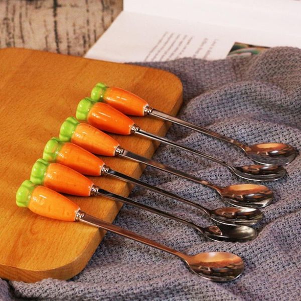 spoons stainless steel spoon with ceramic radish handle cutlery coffee dessert long
spoons stainless steel spoon with ceramic radish handle cutlery coffee dessert long