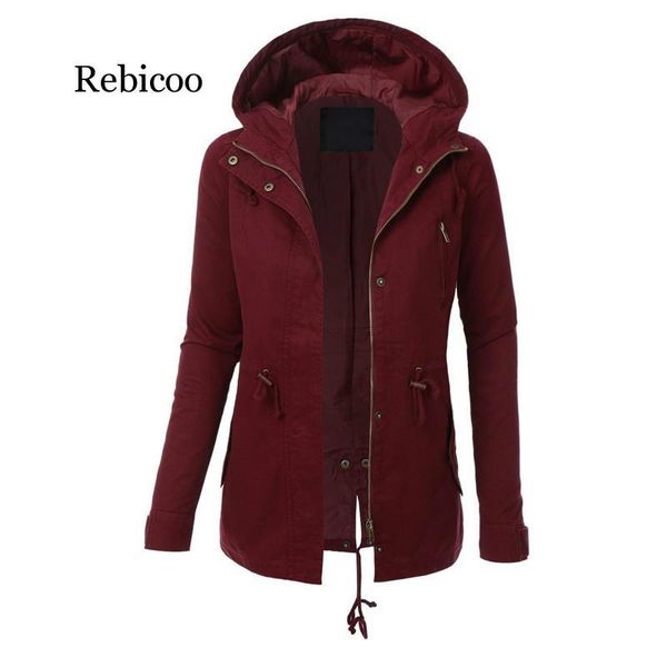women's jackets single-breasted zipper 2021 autumn winter coat solid pink drawstring slim hooded split female windbreaker long jacket, Black;brown
women's jackets single-breasted zipper 2021 autumn winter coat solid pink drawstring slim hooded split female windbreaker long jacket, Black;brown