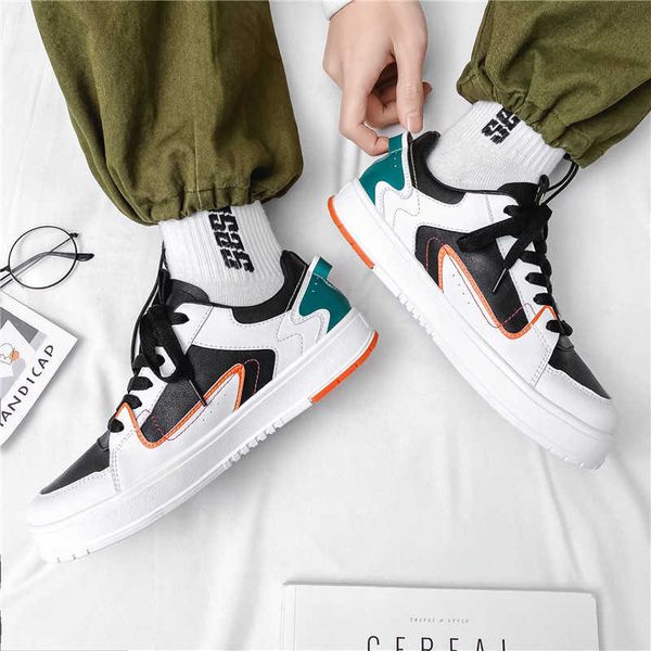 2021 autumn men's casual shoes trend leather board breathable fashion rubber outsole sports
2021 autumn men's casual shoes trend leather board breathable fashion rubber outsole sports
