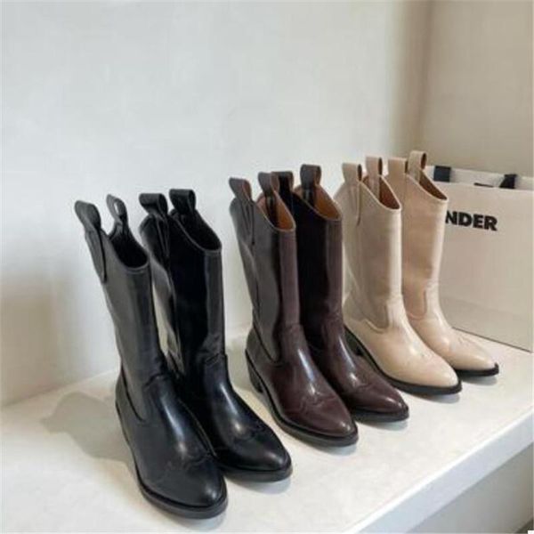 boots spring and autumn naked foreign goods women's mid-tube pointed toe hong kong style retro western knight, Black
boots spring and autumn naked foreign goods women's mid-tube pointed toe hong kong style retro western knight, Black