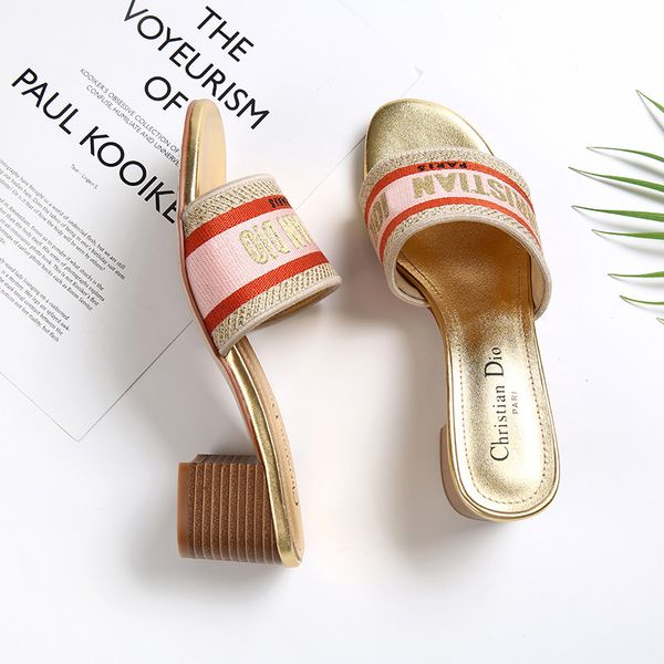 women's shoes new style women's sandals summer d home embroidery letter thick heel one word slippers fashion wear ysj, Black
women's shoes new style women's sandals summer d home embroidery letter thick heel one word slippers fashion wear ysj, Black