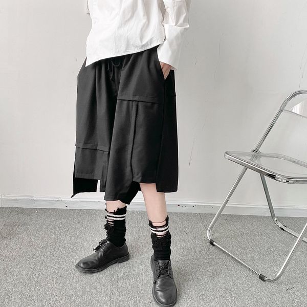 pants fashionable the stage chic dark pioneer shorts yamamoto style irregular deconstruction men's trend capris, Black
pants fashionable the stage chic dark pioneer shorts yamamoto style irregular deconstruction men's trend capris, Black