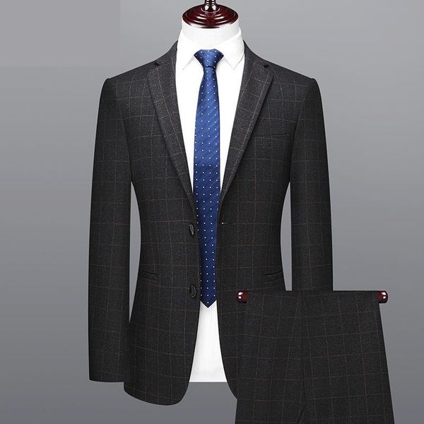fashion plaid men two piece set dress professional single breasted casual suits for wedding size s-xl2xl3xl men's & blazers, White;black
fashion plaid men two piece set dress professional single breasted casual suits for wedding size s-xl2xl3xl men's & blazers, White;black