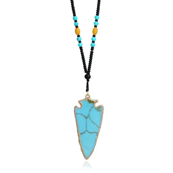 pendant necklaces exaggeration irregular nature tur-quoise necklace statement for women, Silver
pendant necklaces exaggeration irregular nature tur-quoise necklace statement for women, Silver