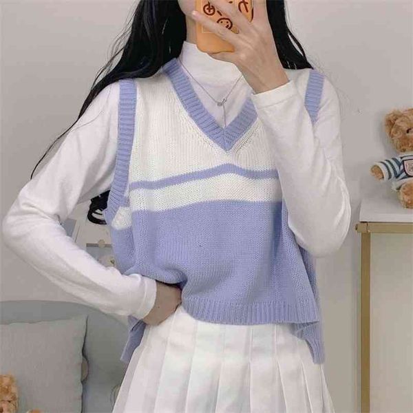 women sweaters pullover autumn winter korean slim sleeveless knitted sweater jumper soft warm pull femme 210427, White;black
women sweaters pullover autumn winter korean slim sleeveless knitted sweater jumper soft warm pull femme 210427, White;black