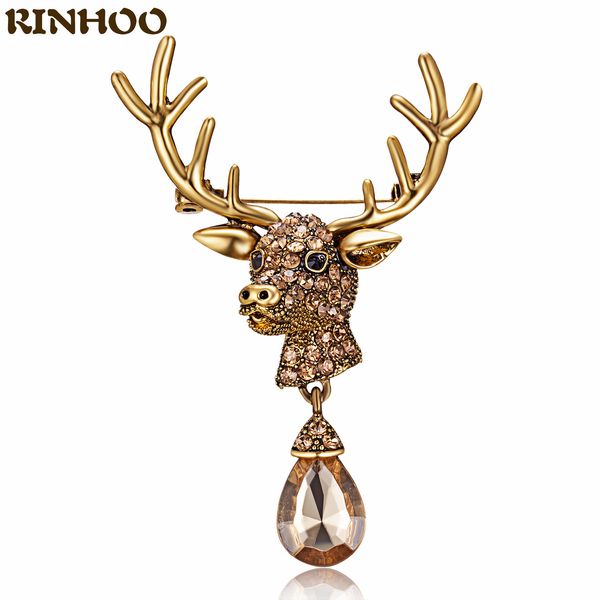 classic trendy christmas elk brooch vintage crystal deer head animal brooches metal pin badge scraf buckle collar suit accessorydio chan con, Gray
classic trendy christmas elk brooch vintage crystal deer head animal brooches metal pin badge scraf buckle collar suit accessorydio chan con, Gray