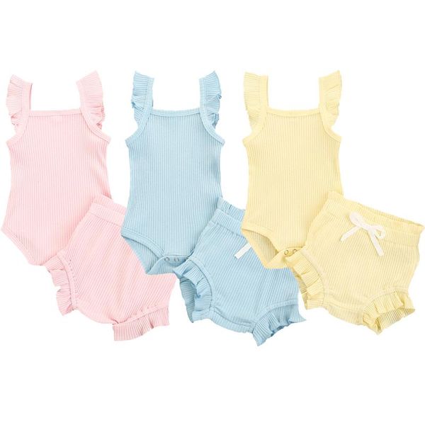clothing sets 2021 0-18m summer lovely baby girls boys clothes solid knit ruffles sleeve bodysuit + drawstring shorts toddler outfit, White
clothing sets 2021 0-18m summer lovely baby girls boys clothes solid knit ruffles sleeve bodysuit + drawstring shorts toddler outfit, White